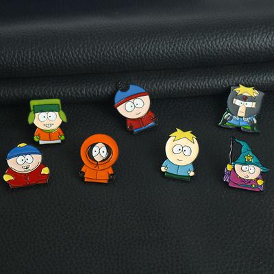 7 Piezas Insignias de Figuras de Películas de Televisión de Dibujos Animados - Lindos Pines de Solapa para Mochilas, Ropa y Accesorios de Joyería