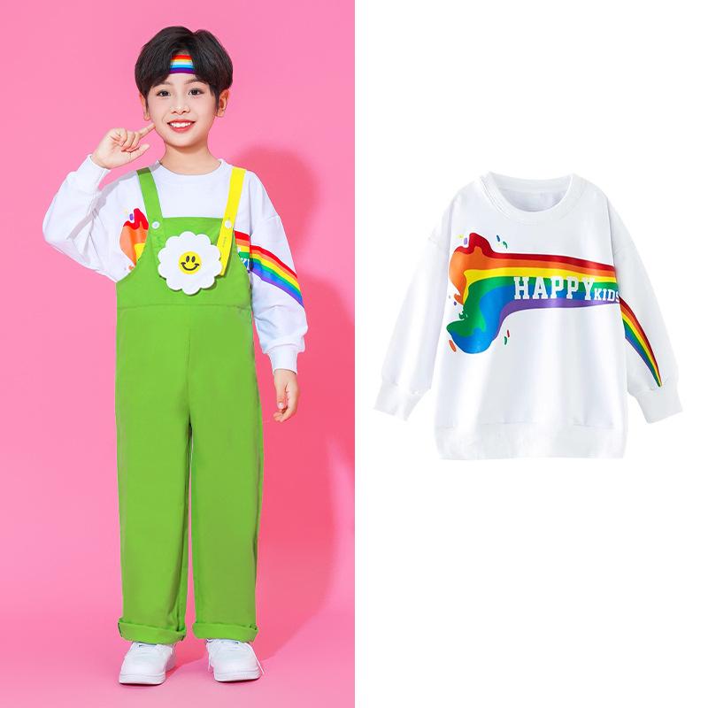 Детские костюмы для чирлидинга Форма для хорового кружка в детском саду Студенческая форма ко Дню национального единства Костюмы для осенних игр костюм для чирлидинга 100cm