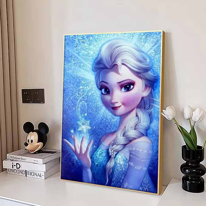 Disney Diamond Painting Frozen Elsa Magic Theme Art Painting Rhinestone 5D Mosaic DIY Cross Stitch Gift Home Decor