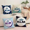 Kim R-Royal Dutch Airlines Cushion Cover Soft Short Plush Pillow Cover Smooth Cozy Texture Aesthetic Cushion Case Home Decor