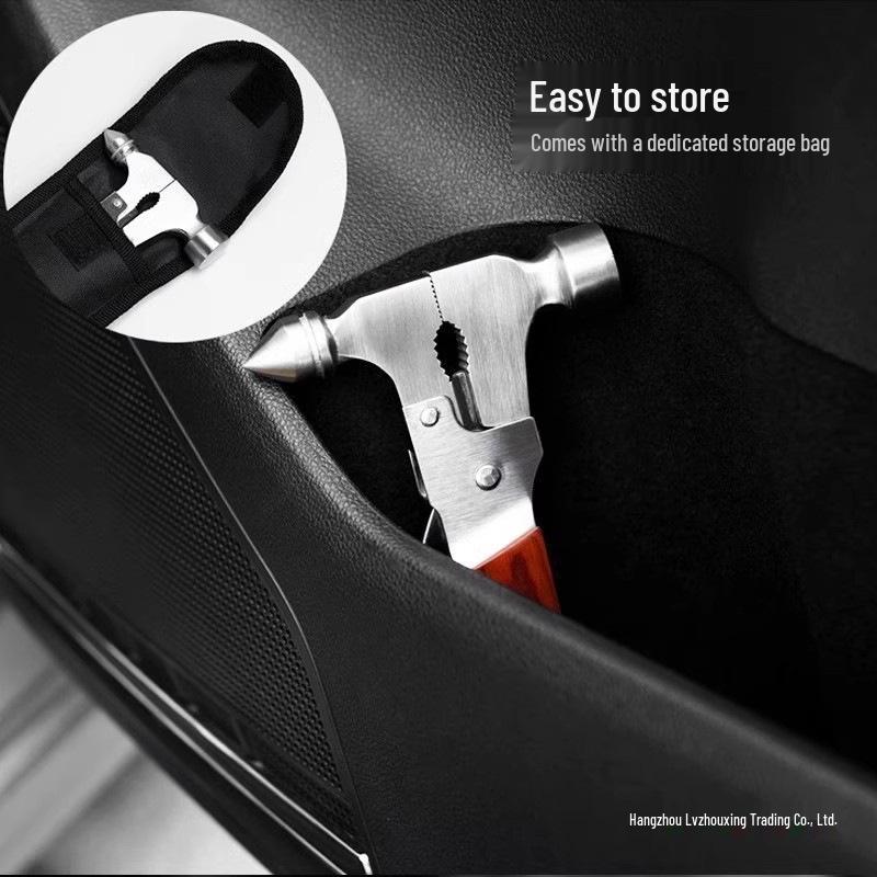 Multifunctional Car Window Breaker & Seatbelt Cutter