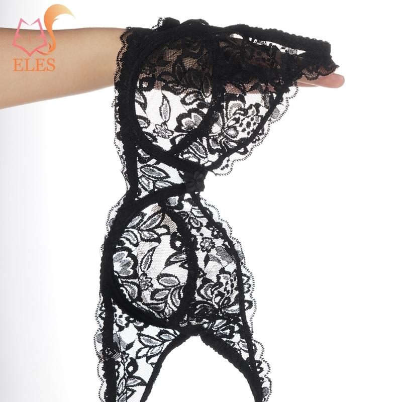 Deep V Sexy Unterwäsche Ultradünnes BH-Set Plus Size Büstenhalter Damen Dessous Spitzenstickerei Transparenter BH