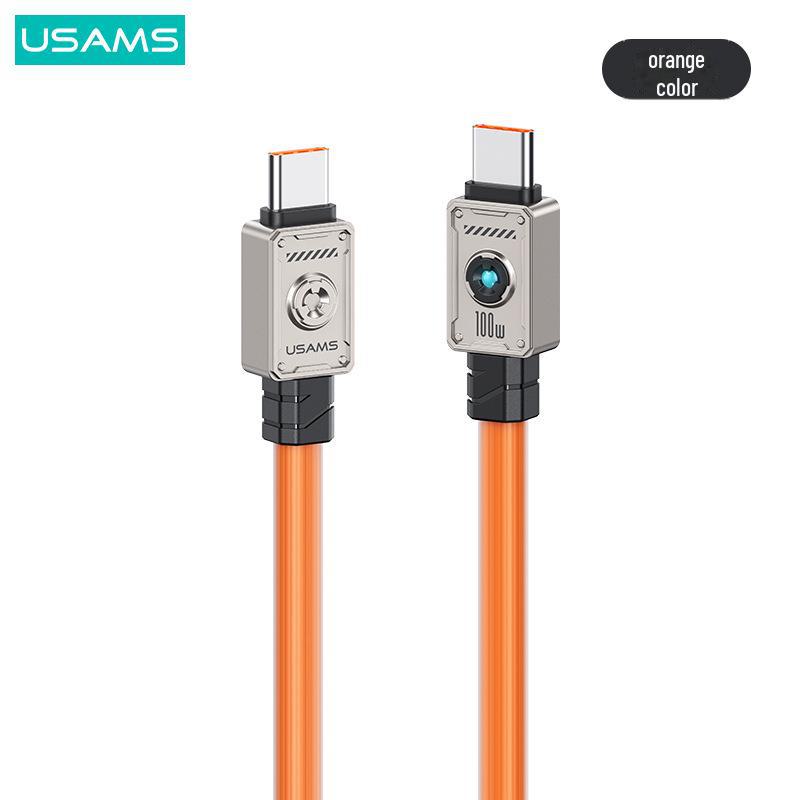 USAMS PD100W Super Fast Charging Type-C Cable for Apple 15 & Huawei