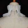 Black White Gothic Collar Victorian Style Ruffle Collar Neck Jewelry Lace Jabot Collar  Halloween