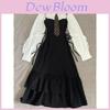 Light Mature Dopamine Layered Shirt And Irregular Waist Cinched Slim Dress Set For Summer Women