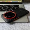 Case For Xiaomi 15 14 Ultra Water Ripple Pattern Leather Magnetic Red Metal Camera Lens Ring Cover For Xiaomi MI 15Ultra Shell