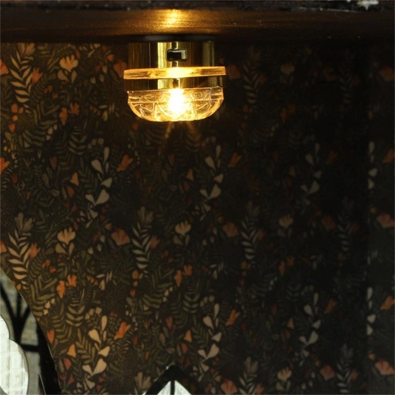 Living Room Ceiling Lamp Furniture Doll House Miniature Pretend Play Accessories Life Scene Role Play Hobby Collection