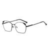 Trendy Blue Ray Blocking Anti-Blue Light Glasses Ultralight Eye Protection Square Eyeglasses Women Designers Metal Frame Glasses