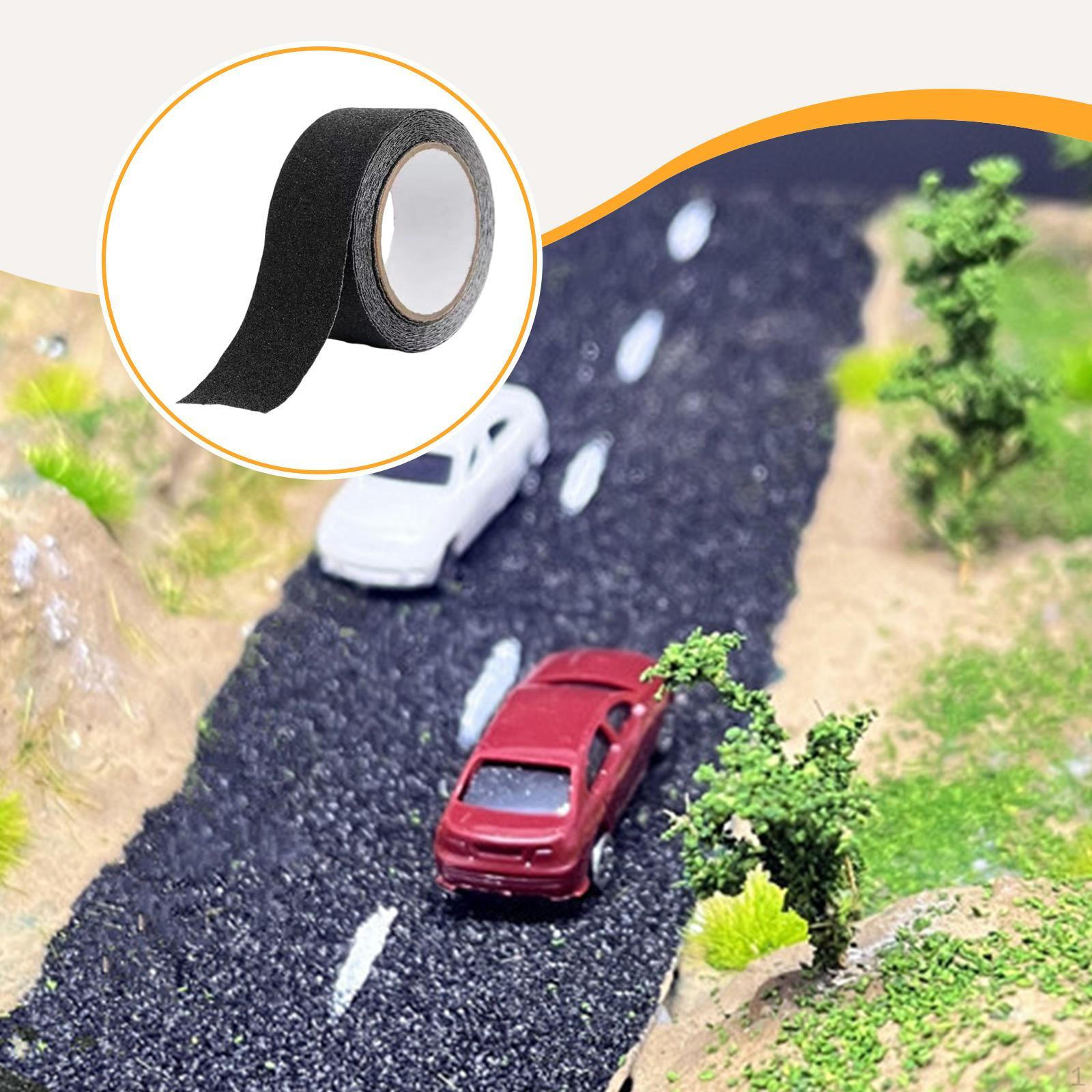 

Клейкая лента для имитации дорожного покрытия, легко наносится, длина 39 дюймов, ландшафтная диорама в стиле кантри для кукольного домика 5 cm Width