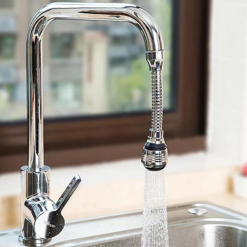 Water Faucet Splash Proof Universal Booster Bubbler Lengthening Extended Water-saving Filter Rotary Faucet Nozzle