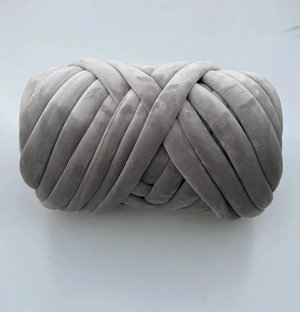 1KG Samt Füllung Chunky Riesen Garn 3cm Dick Handgemacht Wolldecke Linie DIY Handstricken Schal Garn Häkeldecke Teppiche