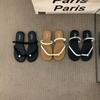 Mode Ny Populär Damtoffla Kvinna Sommar Platta Klackar Romerska Skor Låga Klackar Sandaler Skodon Damsandal Gladiator Öppen Tå Strand Damer