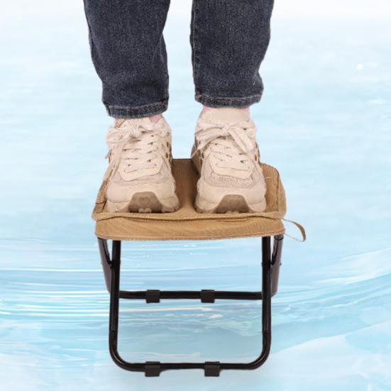 Mini Folding Stool with Carry Bag Portable Lightweight Heavy Duty Waterproof Outdoor Camping Backpacking Beach Picnic Fishing Collapsible Chair Seat