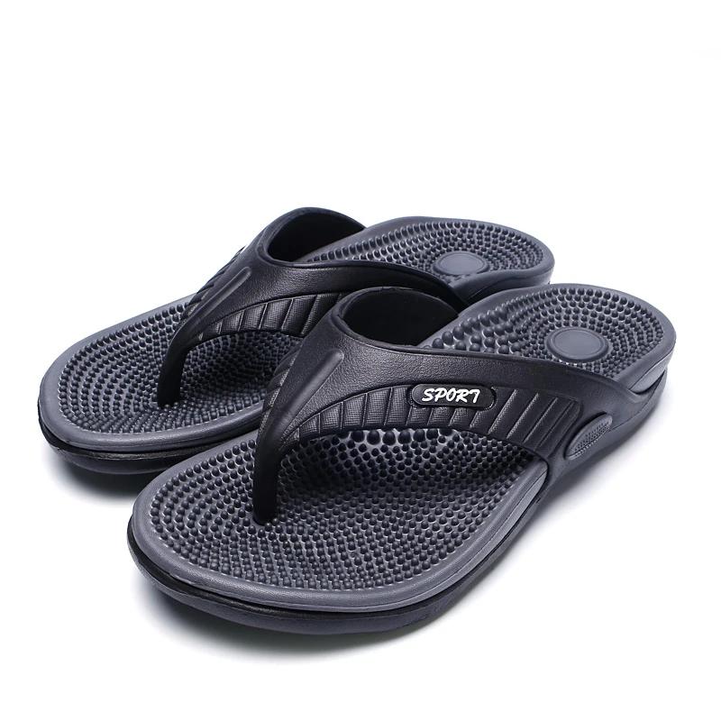Fashion Men's Flip Flops Massage Granule Men Slippers Comfortable Beach Sandals Men Casual Shoes House Flip Flops Bathroom Shoes