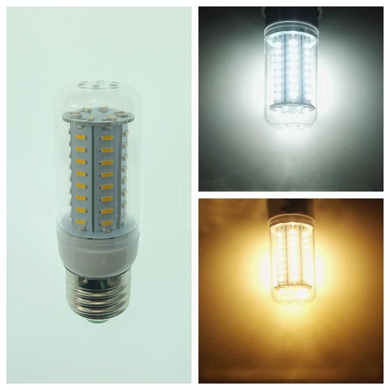 High Luminous E27 85-265V LED Lamp 4014 SMD No Flicker LED Corn Bulb 64LEDs Spot light For Home Lighting
