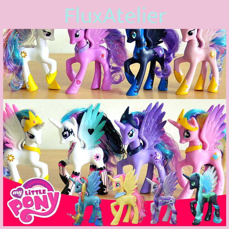 Pony Little My Figure Toy Unicorns Model Cake Topper Kids Xmas Gifts Birthday