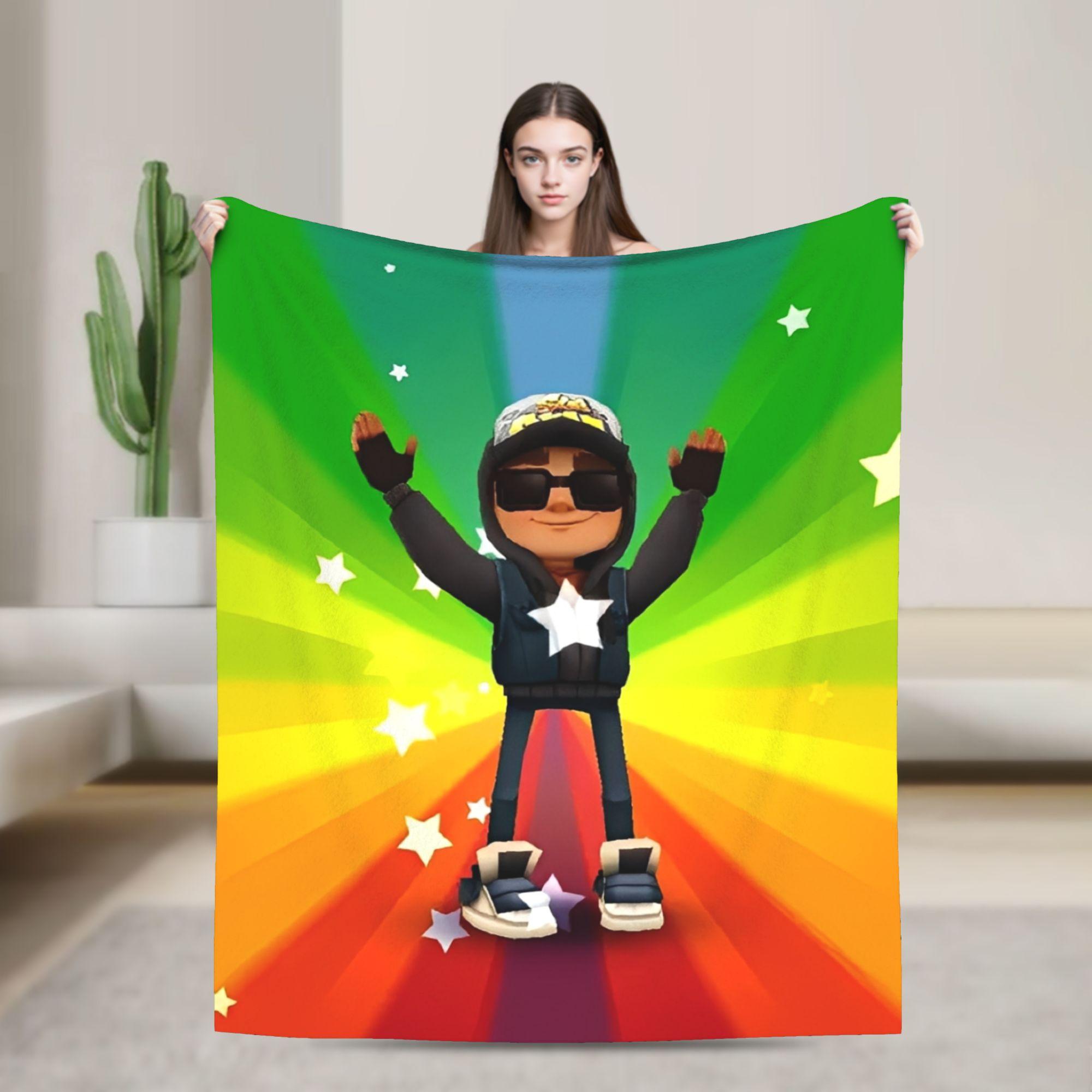 

Subway Surfers Video Game Blanket Multi-size Super Soft and Warm Throw Blankets for Couch Sofa and Bed 100x150cm