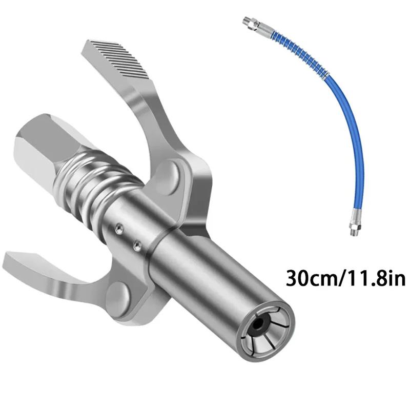 10000 PSI Grease Gun Coupler NPTI/8Quick Release Grease Oil Pump Tip Tool Car Syringe Lubricant Tip Repair Accessories