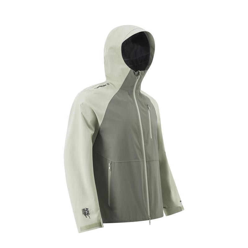 Li Ning CF Su Wan Long Jia Protection Series Waterproof Windproof Outdoor Hiking Hard Shell Jacket Unisex Jacket Screw-Smoke-Green AEMU049-5