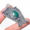 Natural Nephrite Gemastone 925 Sterling Silver Jewelry Pendant 2.56" AP-14596