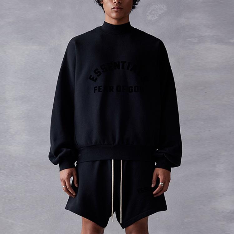 Fear of God Essentials SS23 Crewneck 'Jet Black' Men's 192SP232040F