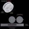 5set DIY Hand Weaving Plastic Material Design Stencil, White Circular Bag Plastic Mesh Sheet, Crochet Bag Grid Mesh Template