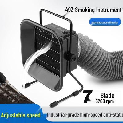 Electric Soldering Station with Fume Extractor and Small Fan for Industrial Use
