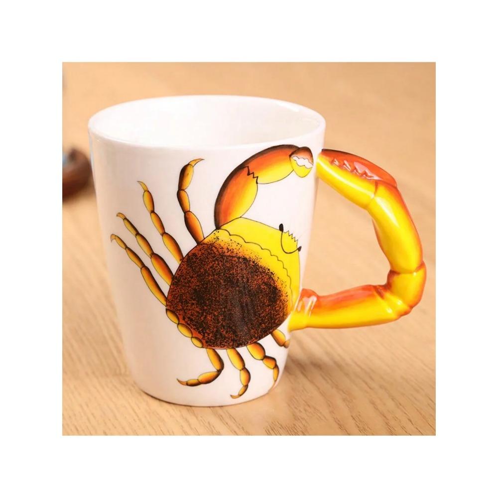 3D Creative Personality Hand Painted Ceramic Mug Holiday and Birthday Gift