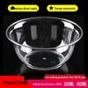 ZISIZ Disposable Hard Plastic Crystal Bowls