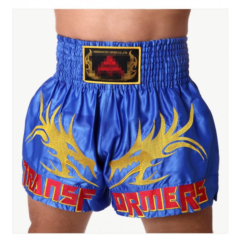 Muay Thai Boxing Shorts Breathable Cycling Jersey Training Combat Fight Workout Short Pants
