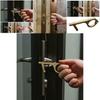 Portable Contactless Safety Door Opener Golden Alloy Key For No Touch Convenience
