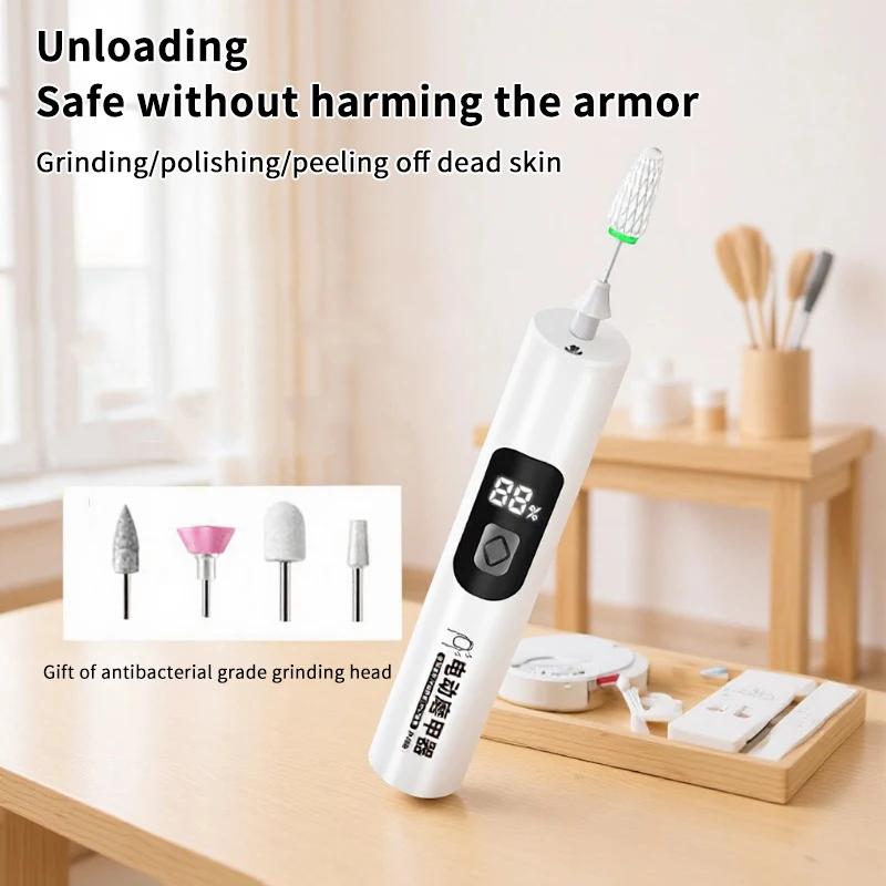 Wireless Nail Drill 35000RPM Manicure Cutter Nail Repair Pedicure Milling Cutter Polisher Sander USB Rechargeable Nail File