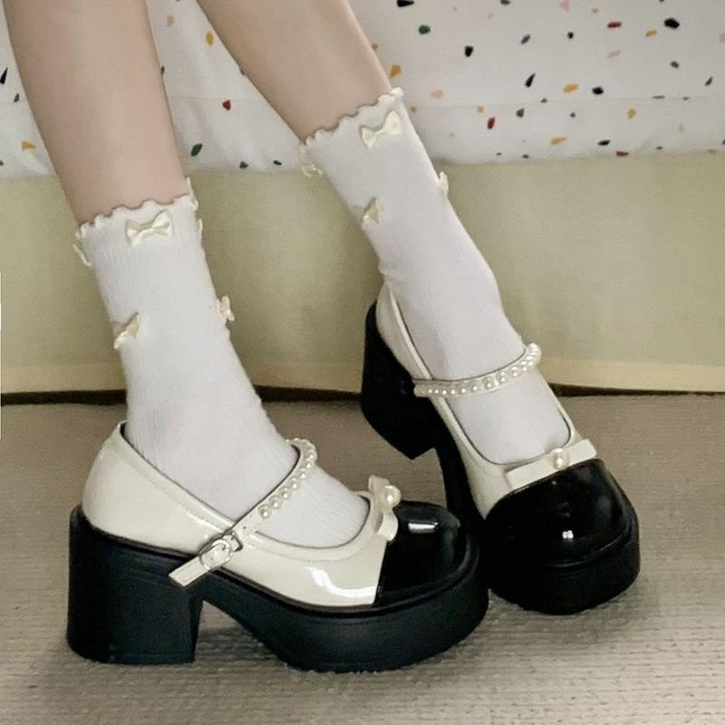 Fashion Shoes Female 2025 Brand Women's High Heels Fashion Buckle Strap Office and Career New Round Toe Platform Heelszapatos