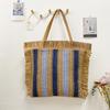 Woven Straw Tote Bag Large Capacity Ecofriendly Beach Bag For Casual Travel
