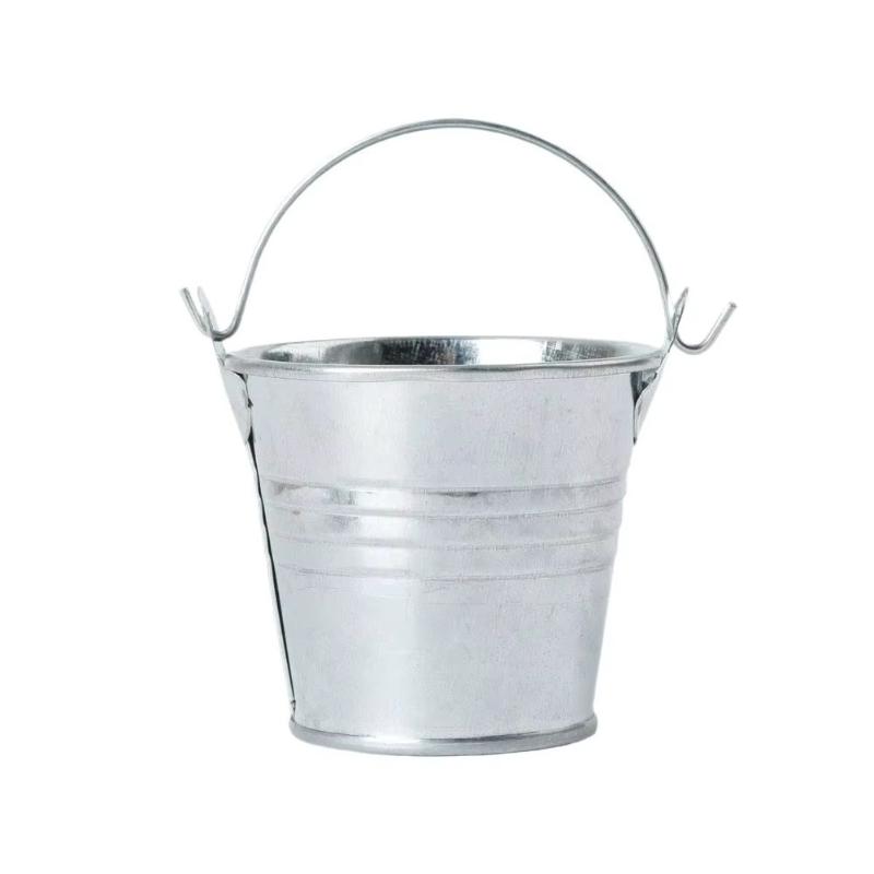 Mini Portable Bucket Cup Creative With Handle Reusable Tiny Pail Cup Food Grade for Home Kitchen Outdoor Picnic