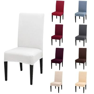 Washable Chair Cover Waterproof Chair Slipcover Protector Polyester Seat Cover  Dining Room Kitchen