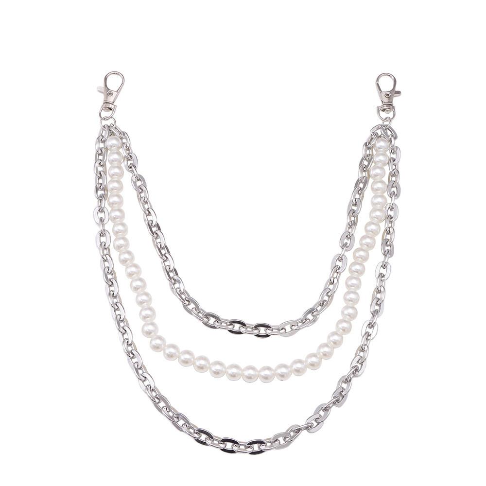 

Pearl Style Womens Waist Chain Metal Multilayer Jewelry For Summer Fashion Accessory