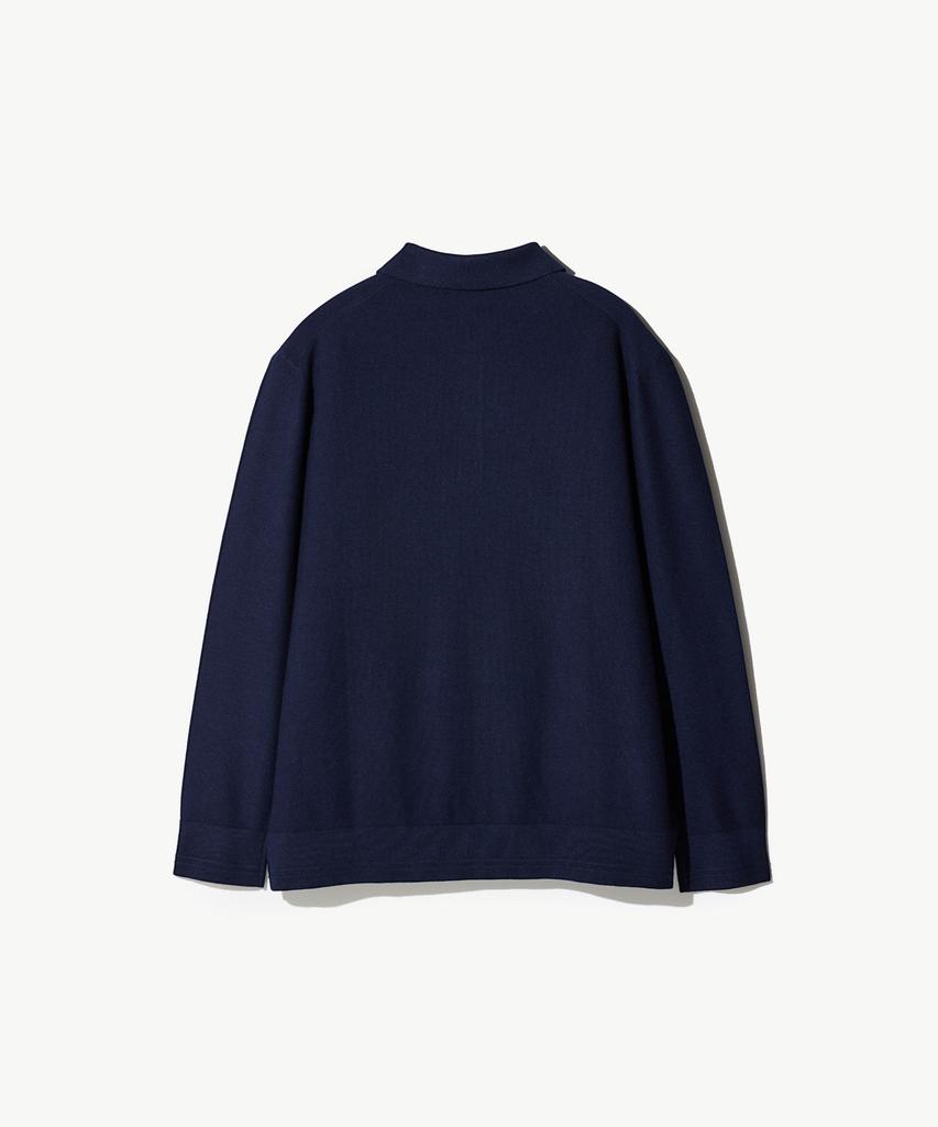 STCO Diems Soft Touch Collar Knit Navy (Classic Fit)_Dktxa04Csn