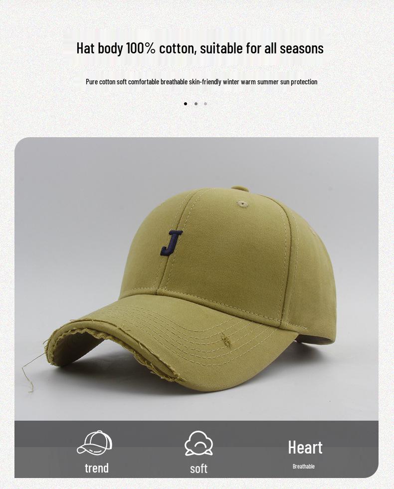 Fresh Blue Baseball Cap: Spring/Summer Sunshade with Deep Top for Small Faces, Unisex Duckbill Design