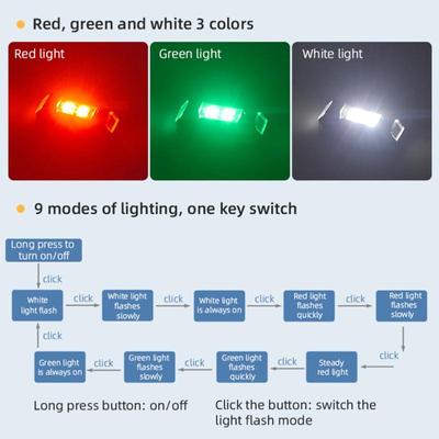 Drone Stroboskop Blikající světlo Noční letový signál Výstražná lampa Příslušenství pro motocykly Kompatibilní pro