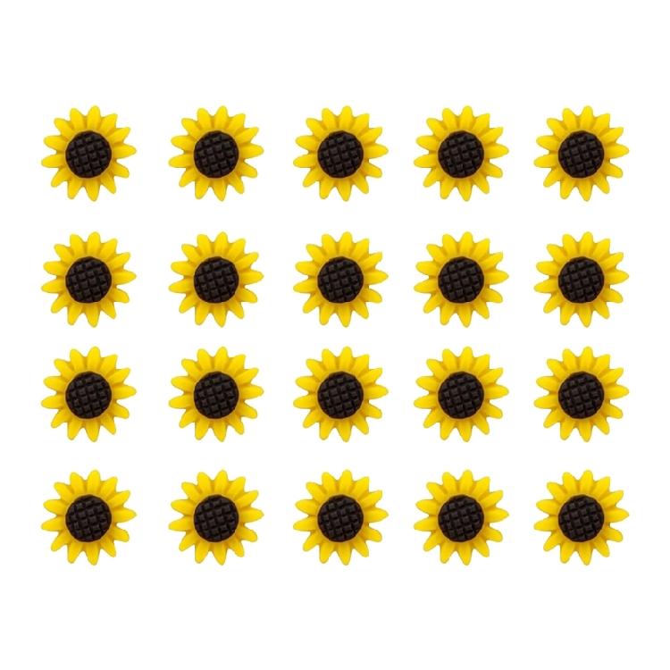 

20/50/80Pcs Sunflower Push Pins Drawing Pins Cork Notice Board Pins Thumb Tacks for Display Picture Notes Memos Files