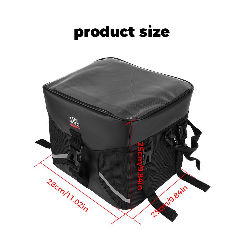 ATV Snowmobile Storage Bag 16L Gear Bag Waterproof Touchscreen Compatible with Polaris Grizzly Fourtrax for Can Am Outlander чёрный