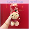 Llavero de Oso de Peluche de Año Nuevo con Diseño de Suéter Para Decoración de Bolso