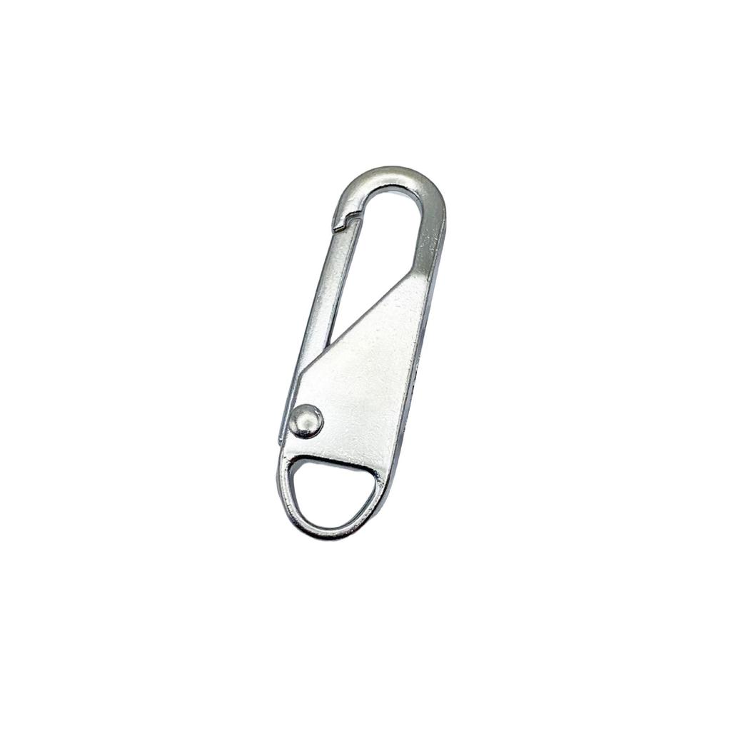 Tool-Free Zipper Pull Tab Replacement for Bags, Backpacks, Coats, and Clothes – Removable Alloy Spring Zipper.