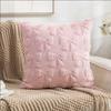 New 3D Cushion Cover Plush Jacquard Quilted Sofa Bedroom Pillow Headboard Cushion