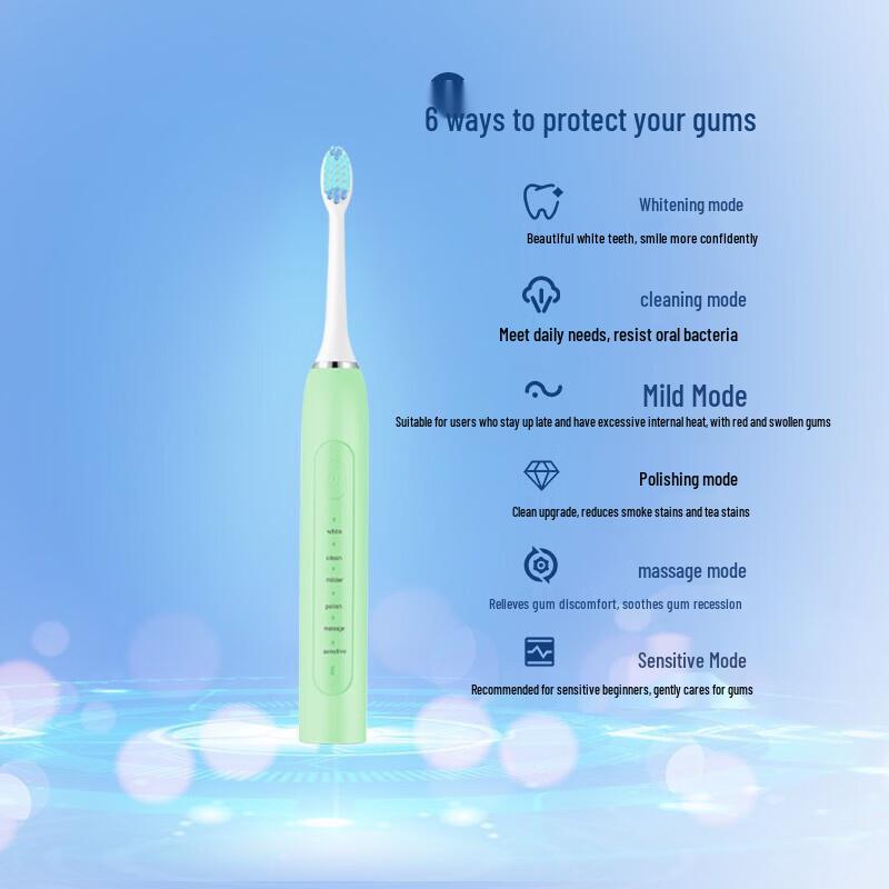 WOPOW ET02 Sonic Electric Toothbrush CN plug (adapter included)