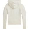 Polo Ralph Lauren Sweater FW24 Solid Color Cable Knit Hooded Zip Long Sleeve Knit Top Kids Sweaters Warm-White CWPOSWEG6820470-100