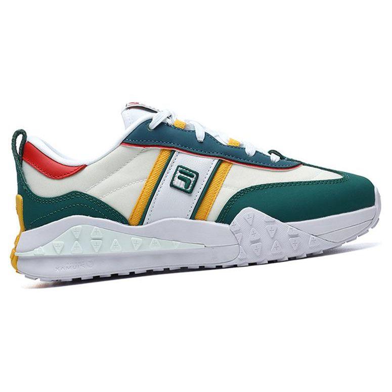 FILA Brick Retro Sports Low-Top Lifestyle Shoes Women sneakers White Green F12W211119FSB