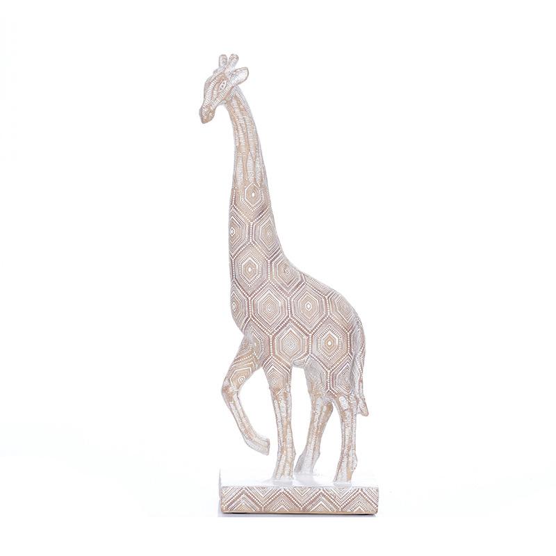 Animal Resin Crafts Giraffe Home Art Desktop Decoration TV Cabinet Living Room Entrance Decoration