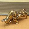 Brass Zodiac Animal Vintage Decoration Brass Statue Wealth Prosperity Chinese Style Antique Copper Miniature Home Decor Crafts